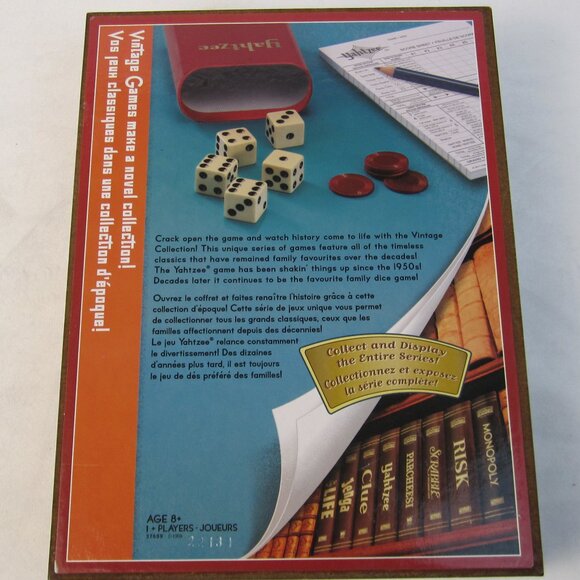 Yahtzee Vintage Game Collection Bookshelf Game - Complete - Picture 3 of 7